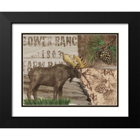 Alpine Collage III Black Modern Wood Framed Art Print with Double Matting by Brent, Paul