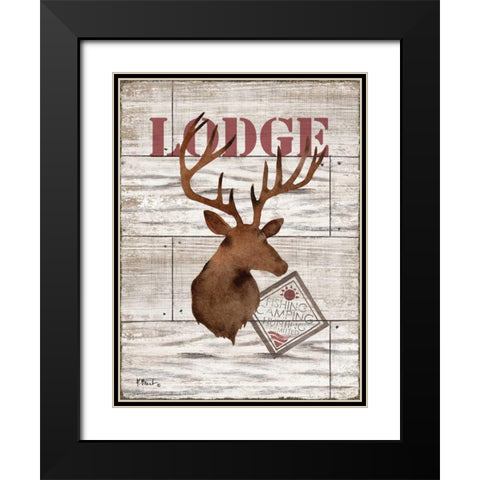 Wilderness Silhouettes I Black Modern Wood Framed Art Print with Double Matting by Brent, Paul