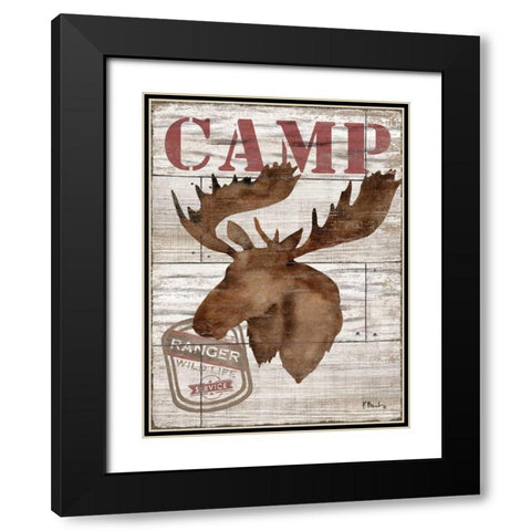 Wilderness Silhouettes II Black Modern Wood Framed Art Print with Double Matting by Brent, Paul