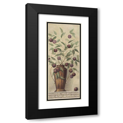 Prunier Black Modern Wood Framed Art Print with Double Matting by Brissonnet, Daphne