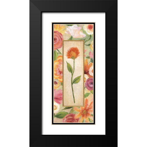 Sweet Romance Panel I Black Modern Wood Framed Art Print with Double Matting by Brissonnet, Daphne