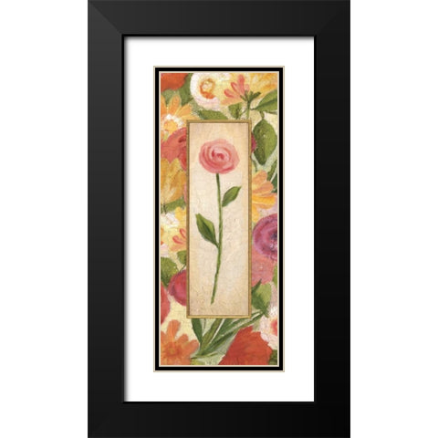 Sweet Romance Panel II Black Modern Wood Framed Art Print with Double Matting by Brissonnet, Daphne