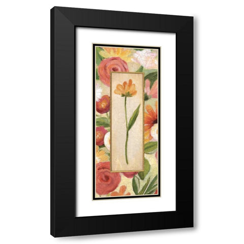 Sweet Romance Panel IV Black Modern Wood Framed Art Print with Double Matting by Brissonnet, Daphne