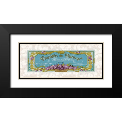 Violette de Cannes Black Modern Wood Framed Art Print with Double Matting by Berman, Susan