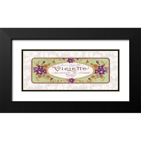 Violette Black Modern Wood Framed Art Print with Double Matting by Berman, Susan