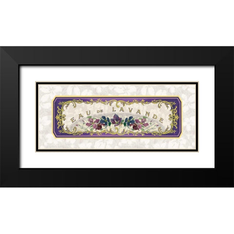 Eau de Lavande Black Modern Wood Framed Art Print with Double Matting by Berman, Susan