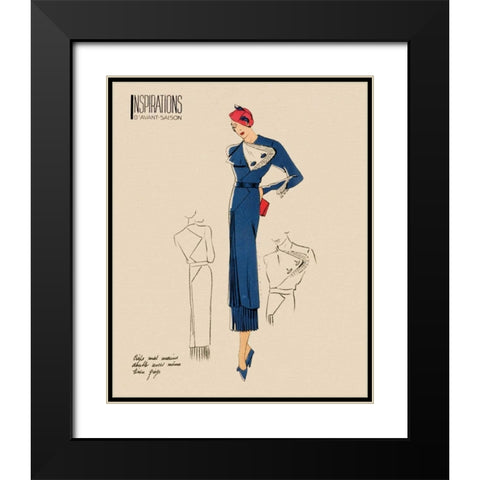Inspirations I Black Modern Wood Framed Art Print with Double Matting by Berman, Susan