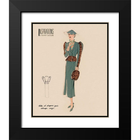 Inspirations III Black Modern Wood Framed Art Print with Double Matting by Berman, Susan
