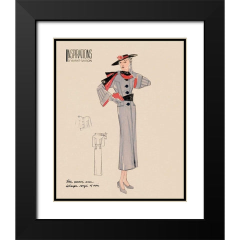 Inspirations IV Black Modern Wood Framed Art Print with Double Matting by Berman, Susan