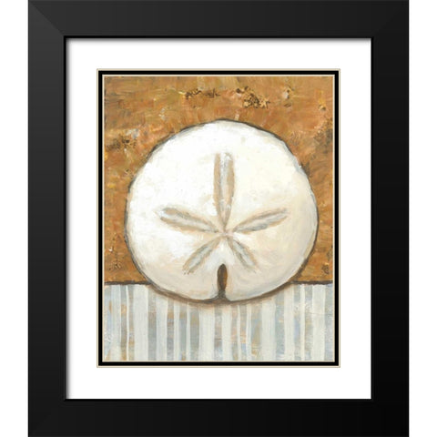 Vintage Shell IV Black Modern Wood Framed Art Print with Double Matting by Bates, K.