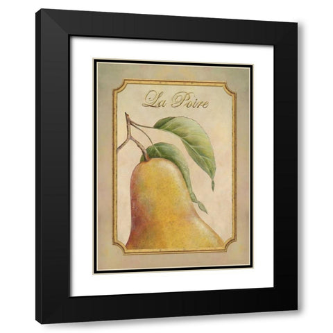 La Poire Black Modern Wood Framed Art Print with Double Matting by Corbin, Delphine