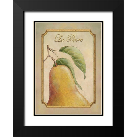 La Poire Black Modern Wood Framed Art Print with Double Matting by Corbin, Delphine
