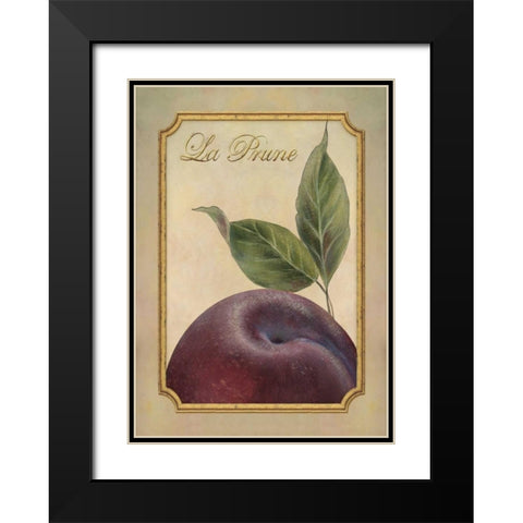 La Prune Black Modern Wood Framed Art Print with Double Matting by Corbin, Delphine