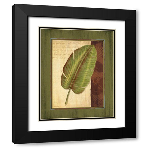Palm Tropical II Black Modern Wood Framed Art Print with Double Matting by Corbin, Delphine