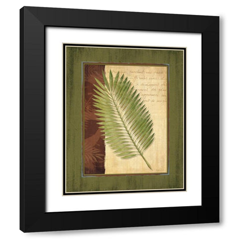 Palm Tropical III Black Modern Wood Framed Art Print with Double Matting by Corbin, Delphine