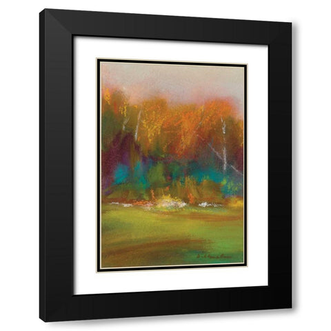 Fall Woods II Black Modern Wood Framed Art Print with Double Matting by Dilbeck, Nikki