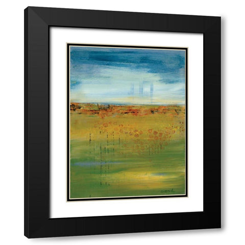 Earth:Sky Black Modern Wood Framed Art Print with Double Matting by Dilbeck, Nikki