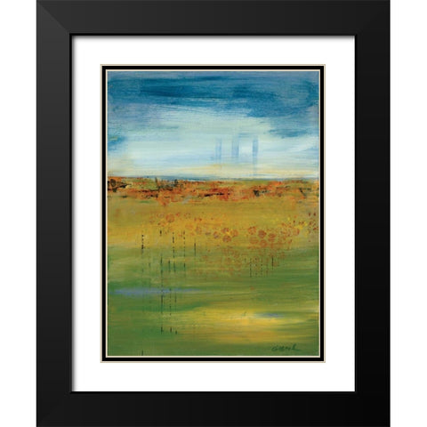 Earth:Sky Black Modern Wood Framed Art Print with Double Matting by Dilbeck, Nikki