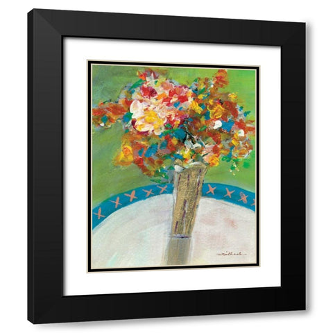 Bouquet Black Modern Wood Framed Art Print with Double Matting by Dilbeck, Nikki