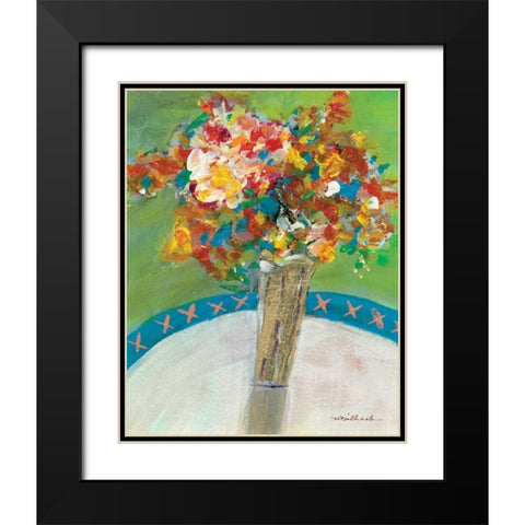 Bouquet Black Modern Wood Framed Art Print with Double Matting by Dilbeck, Nikki