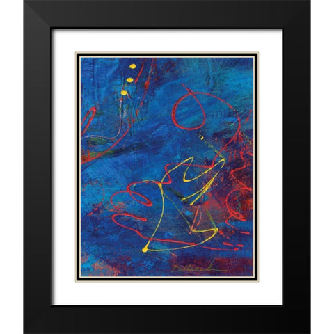 Red Swings By IV Black Modern Wood Framed Art Print with Double Matting by Dilbeck, Nikki