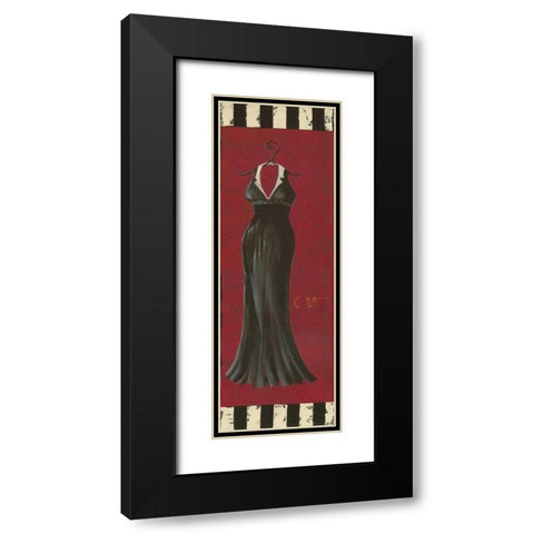 Fancy Dress II Black Modern Wood Framed Art Print with Double Matting by Devereux, Sophie