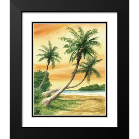 Tropical Dream II Black Modern Wood Framed Art Print with Double Matting by Duke, William