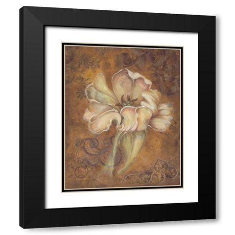 Study in Ecru I Black Modern Wood Framed Art Print with Double Matting by Engman, Allyn