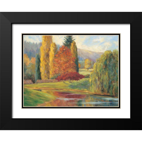 Natures Splendor I Black Modern Wood Framed Art Print with Double Matting by Fermanis, Pamela
