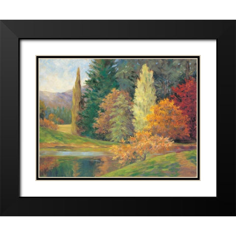 Natures Splendor II Black Modern Wood Framed Art Print with Double Matting by Fermanis, Pamela