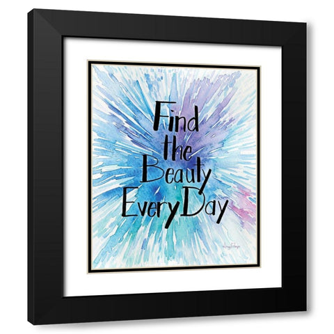 Every Day Beauty Black Modern Wood Framed Art Print with Double Matting by Frazer, Amy