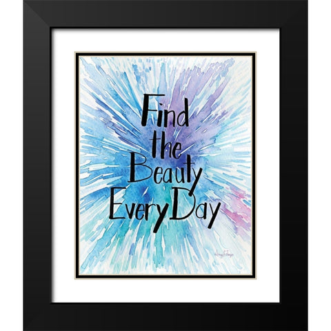 Every Day Beauty Black Modern Wood Framed Art Print with Double Matting by Frazer, Amy