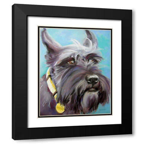 Hunter Black Modern Wood Framed Art Print with Double Matting by Golubski, Becky
