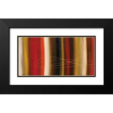 Gold Rush Black Modern Wood Framed Art Print with Double Matting by Guedez, Carmen
