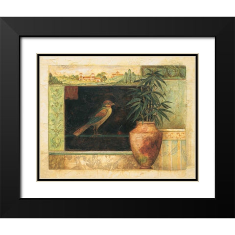 Annabelle Black Modern Wood Framed Art Print with Double Matting by Gladding, Pamela
