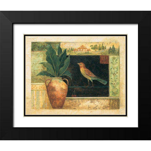 Chauncy Black Modern Wood Framed Art Print with Double Matting by Gladding, Pamela