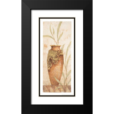 Rustic Venetian Urn I Black Modern Wood Framed Art Print with Double Matting by Gladding, Pamela