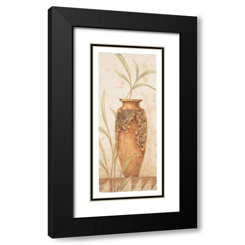 Rustic Venetian Urn II Black Modern Wood Framed Art Print with Double Matting by Gladding, Pamela