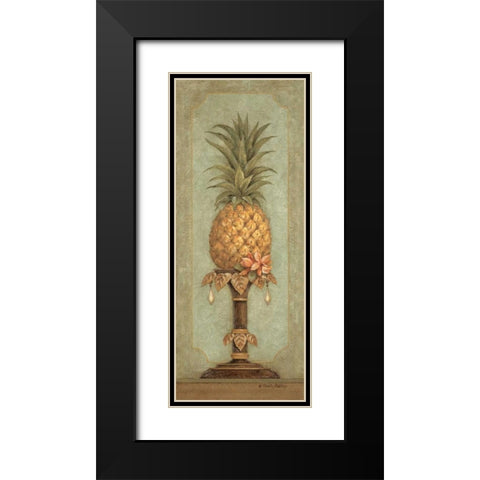 Pineapple and Pearls I Black Modern Wood Framed Art Print with Double Matting by Gladding, Pamela