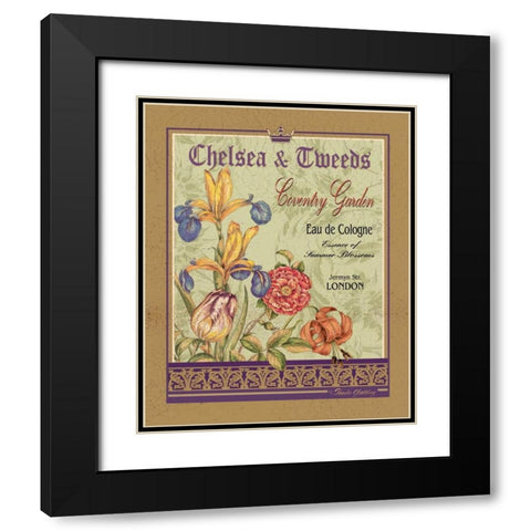 Coventry Garden Black Modern Wood Framed Art Print with Double Matting by Gladding, Pamela