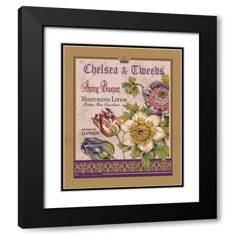 Spring Bouquet Black Modern Wood Framed Art Print with Double Matting by Gladding, Pamela