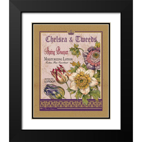 Spring Bouquet Black Modern Wood Framed Art Print with Double Matting by Gladding, Pamela