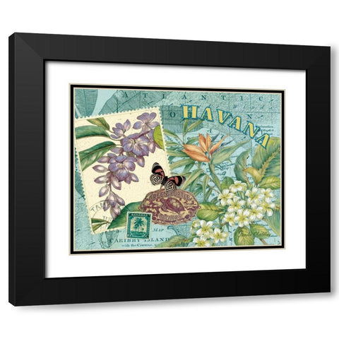 Havana Black Modern Wood Framed Art Print with Double Matting by Gladding, Pamela