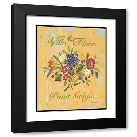 Pinot Grigio Black Modern Wood Framed Art Print with Double Matting by Gladding, Pamela