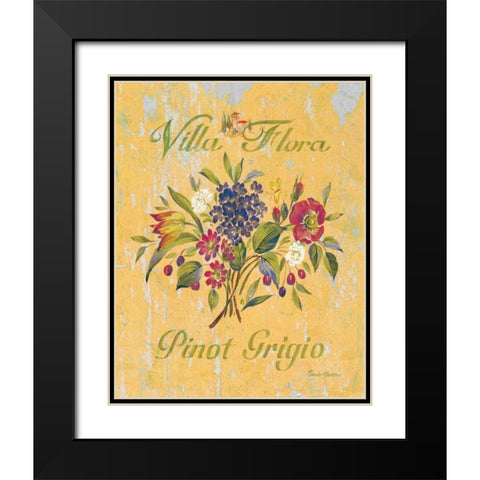 Pinot Grigio Black Modern Wood Framed Art Print with Double Matting by Gladding, Pamela