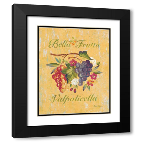 Valpolicella Black Modern Wood Framed Art Print with Double Matting by Gladding, Pamela