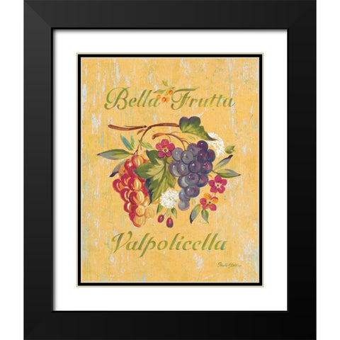 Valpolicella Black Modern Wood Framed Art Print with Double Matting by Gladding, Pamela