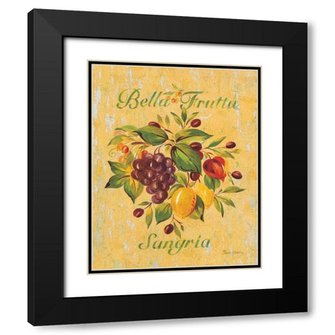 Sangria Black Modern Wood Framed Art Print with Double Matting by Gladding, Pamela