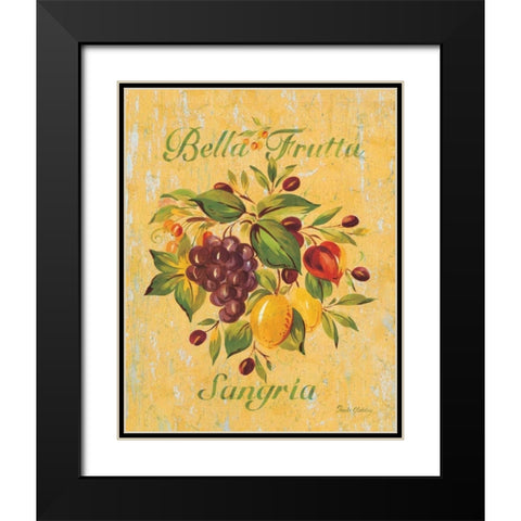 Sangria Black Modern Wood Framed Art Print with Double Matting by Gladding, Pamela