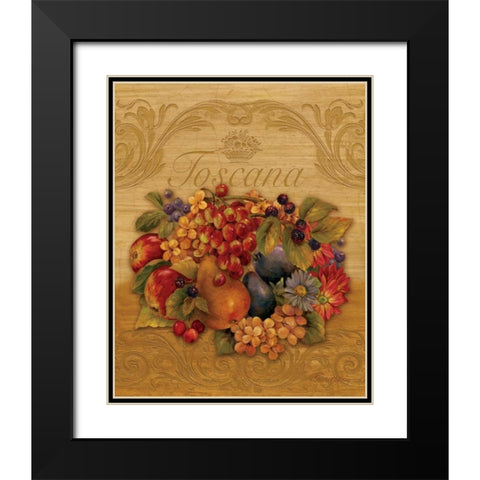 Toscana Black Modern Wood Framed Art Print with Double Matting by Gladding, Pamela